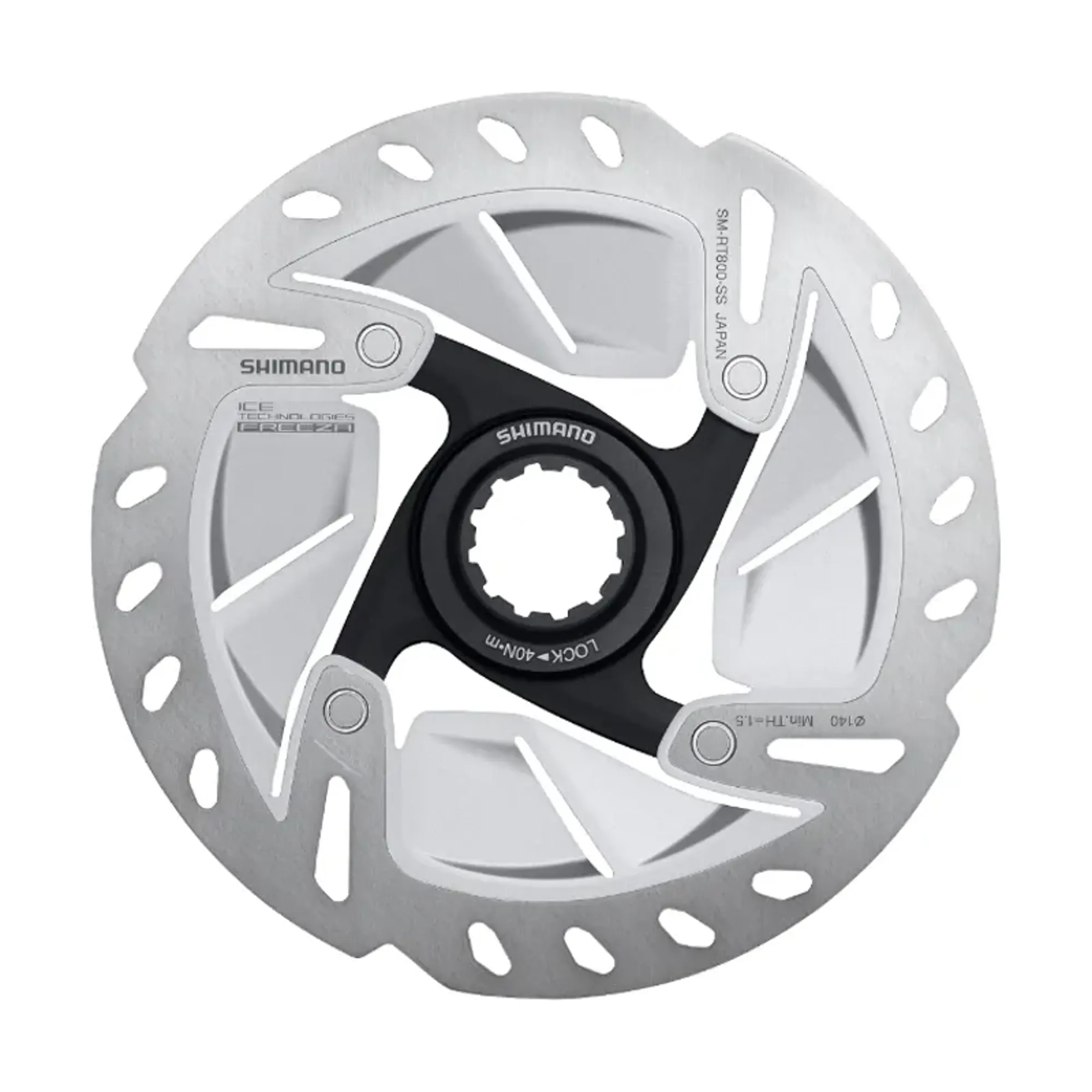 Shimano RT-MT800 CenterLock Disc Brake Rotor - 140mm Or 160mm With